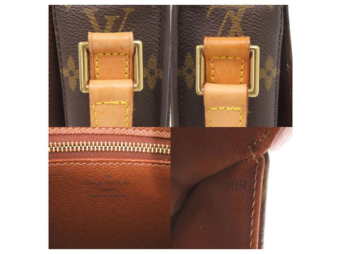 Borsa a Spalla Louis Vuitton Saint Cloud GM Monogram Marrone Monogramma - vista 10