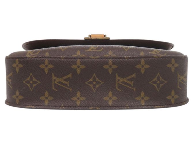 Borsa a Spalla Louis Vuitton Saint Cloud GM Monogram Marrone Monogramma - vista 3