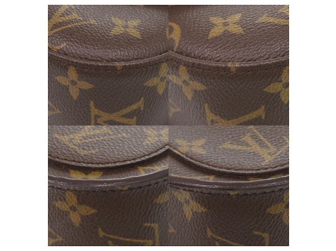 Borsa a Spalla Louis Vuitton Saint Cloud GM Monogram Marrone Monogramma - vista 4