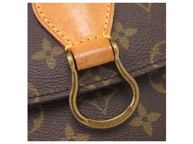 Borsa a Spalla Louis Vuitton Saint Cloud GM Monogram Marrone Monogramma - vista 8