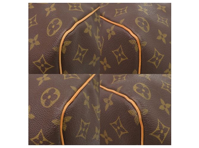 Borsa Boston Louis Vuitton Keepall 50 Monogram Marrone Monogramma - vista 4