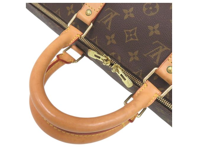 Borsa Boston Louis Vuitton Keepall 50 Monogram Marrone Monogramma - vista 6