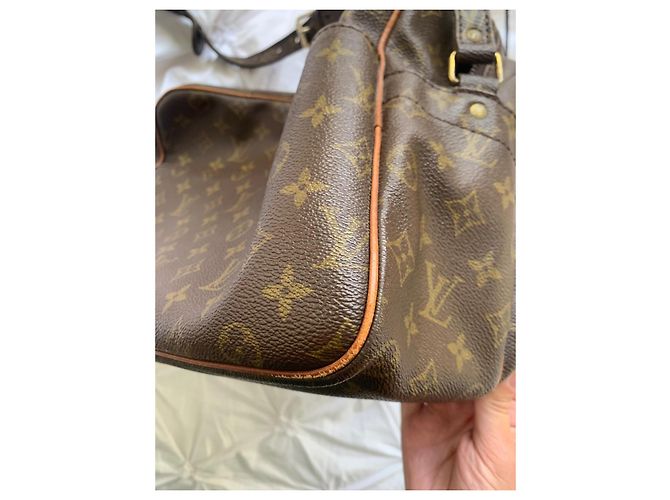 Borsa a tracolla Louis Vuitton Nile Monogram Marrone - vista 10