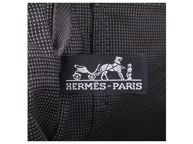 Hermès Borsa Tote Hermline MM Hermes Marrone Nero - vista 8