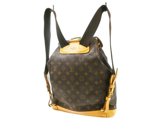Louis Vuitton Vintage Montsouris Monogram Canvas GM Marron - vue 2