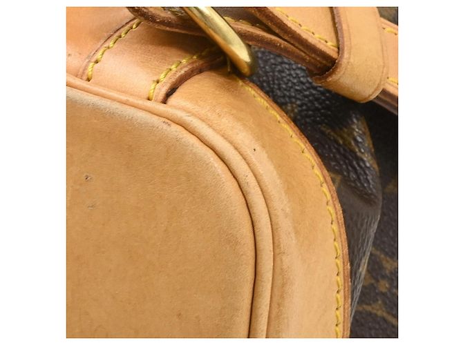 Louis Vuitton Vintage Montsouris Monogram Canvas GM Marron - vue 7