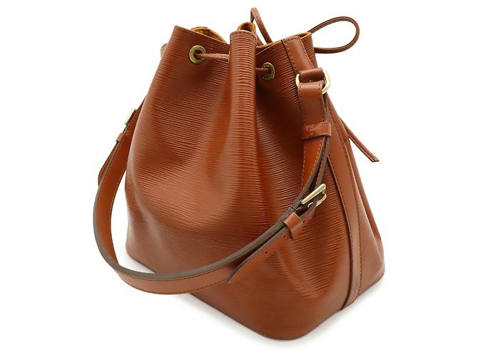 Borsa a Spalla Louis Vuitton Epi Petit Noe Marrone - vista 2