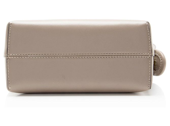 Fendi By The Way Mini Boston Tasche aus Leder Grau - Ansicht 4