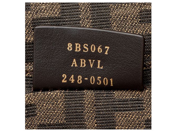 Fendi By The Way Mini Boston Tasche aus Leder Grau - Ansicht 6