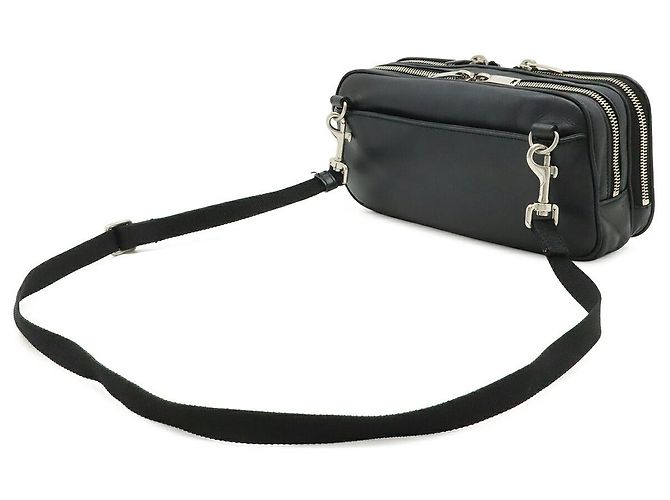 Borsa a tracolla in pelle Yves Saint Laurent Nero - vista 2