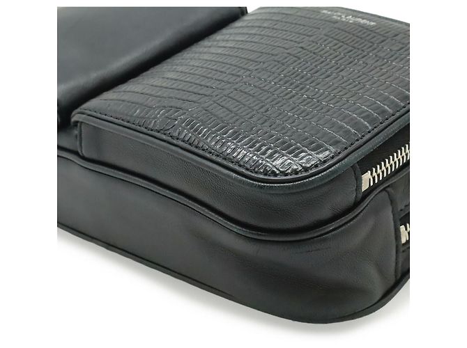 Borsa a tracolla in pelle Yves Saint Laurent Nero - vista 3