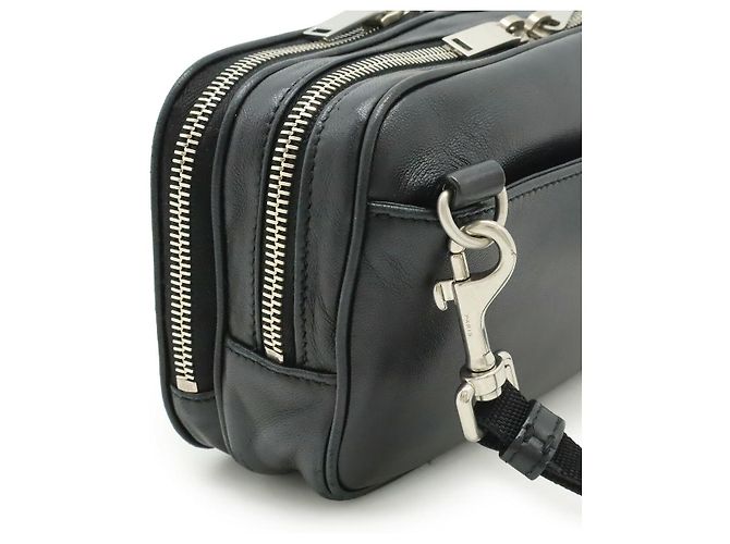 Borsa a tracolla in pelle Yves Saint Laurent Nero - vista 4