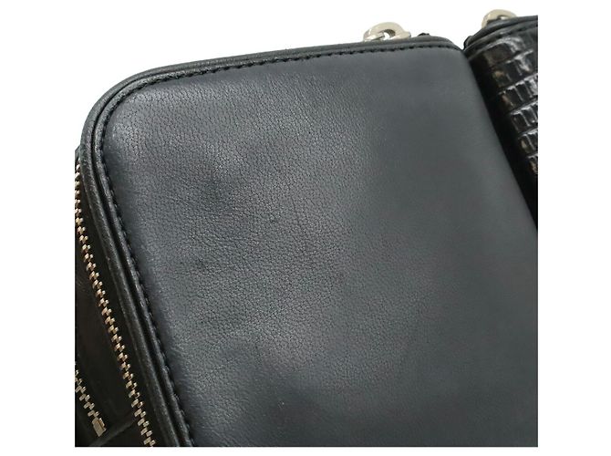 Borsa a tracolla in pelle Yves Saint Laurent Nero - vista 8