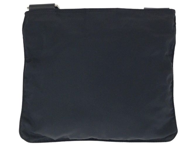 Borsa a tracolla in nylon Tessuto con logo triangolo Prada Nero - vista 2
