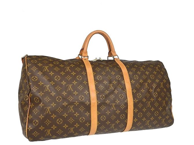 Louis Vuitton Keepall Bandouliere Monogram Canvas 60 Marrone - vista 2