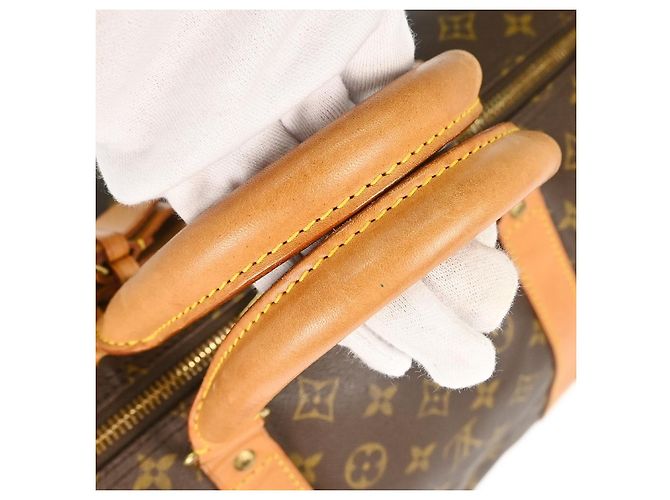 Louis Vuitton Keepall Bandouliere Monogram Canvas 60 Marrone - vista 6