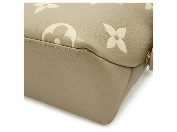 Borsa Louis Vuitton Monogram Empreinte Petit Palais PM Marrone Beige - vista 3