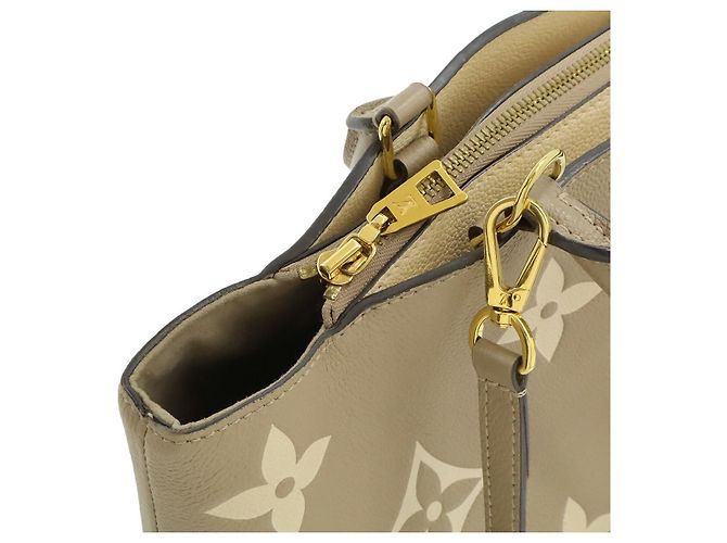 Borsa Louis Vuitton Monogram Empreinte Petit Palais PM Marrone Beige - vista 5