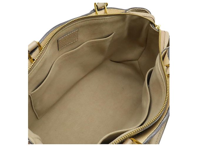 Borsa Louis Vuitton Monogram Empreinte Petit Palais PM Marrone Beige - vista 6