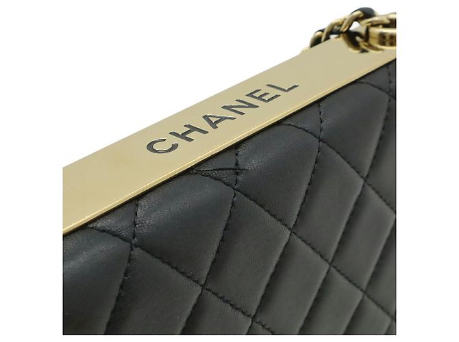 Portafoglio con catena Chanel Trendy CC in agnello Nero - vista 8