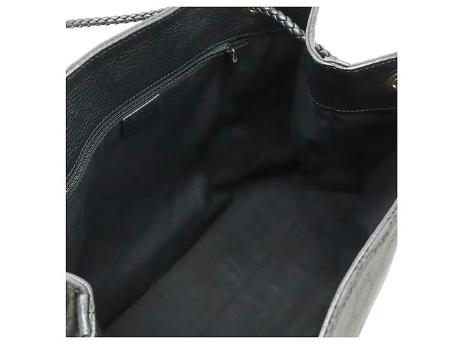 Borsa Tote GG in Nylon e Pelle Gucci Nera Nero - vista 6
