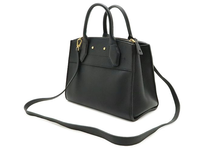 Borsa a mano in pelle Louis Vuitton City Steamer PM Nero - vista 2