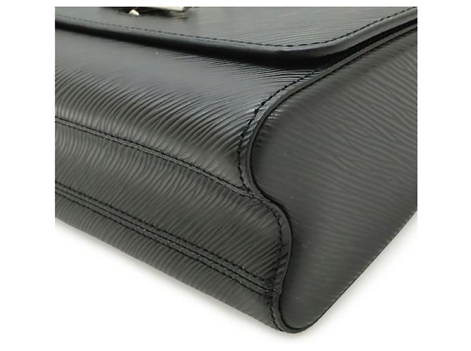 Borsa a tracolla Louis Vuitton Epi Twist MM Nero - vista 3