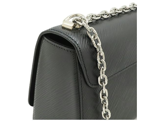 Borsa a tracolla Louis Vuitton Epi Twist MM Nero - vista 4