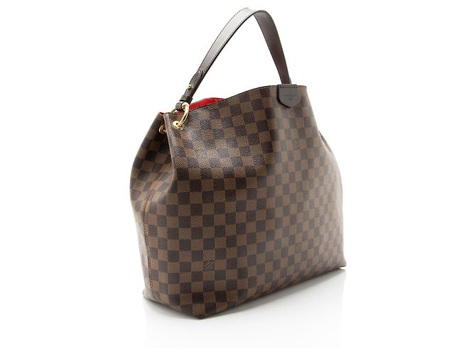 Louis Vuitton Damier Ebene Graceful MM Hobo Marrone - vista 2