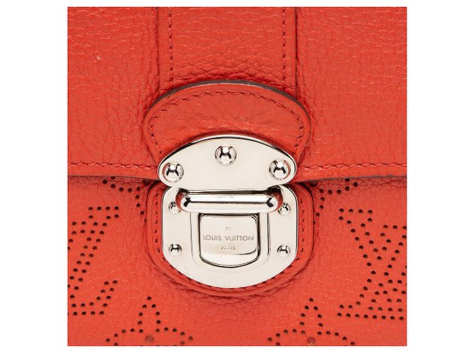 Portafoglio Iris in pelle Mahina Louis Vuitton Rosso - vista 7