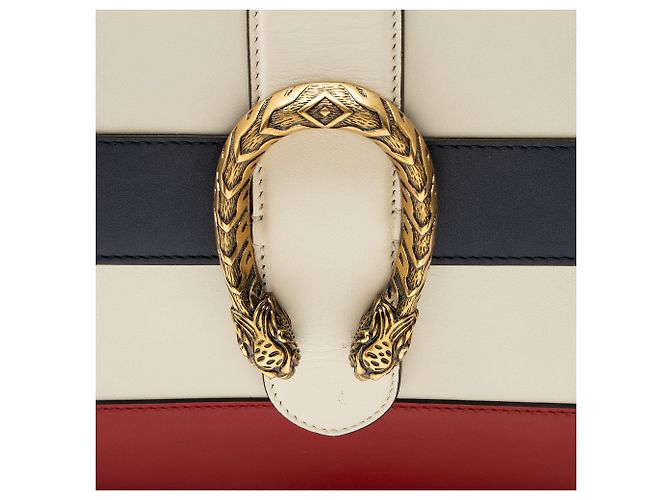 Gucci Bolsa Dionysus Medium de couro com alça de bambu Azul - vista 10