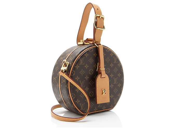 Borsa a tracolla Louis Vuitton Monogram Canvas Petite Boite Chapeau Marrone - vista 2
