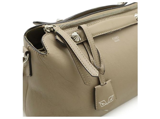 Borsa in pelle Fendi By The Way Medium Grigio - vista 7