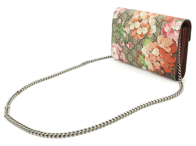 Borsa Gucci Dionysus GG Blooms con catena 2WAY Marrone Beige - vista 2