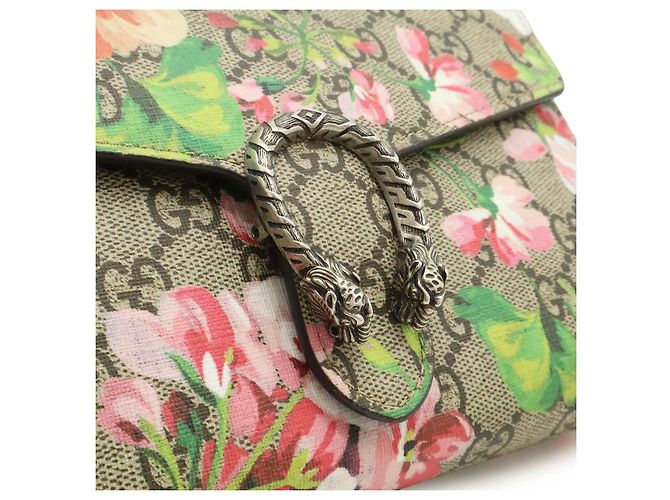 Borsa Gucci Dionysus GG Blooms con catena 2WAY Marrone Beige - vista 8