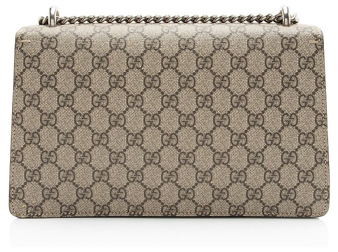 Borsa a tracolla Gucci GG Supreme Dionysus Medium Marrone Beige - vista 3