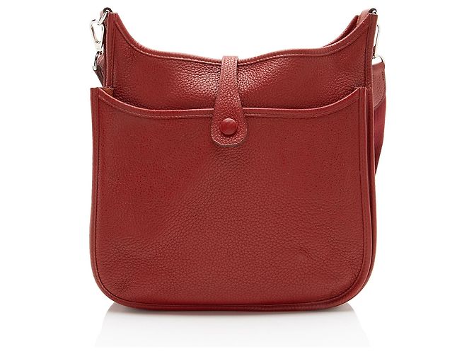 Hermès Hermes Taurillon Clemence Evelyne III PM Shoulder Bag Red - view 3