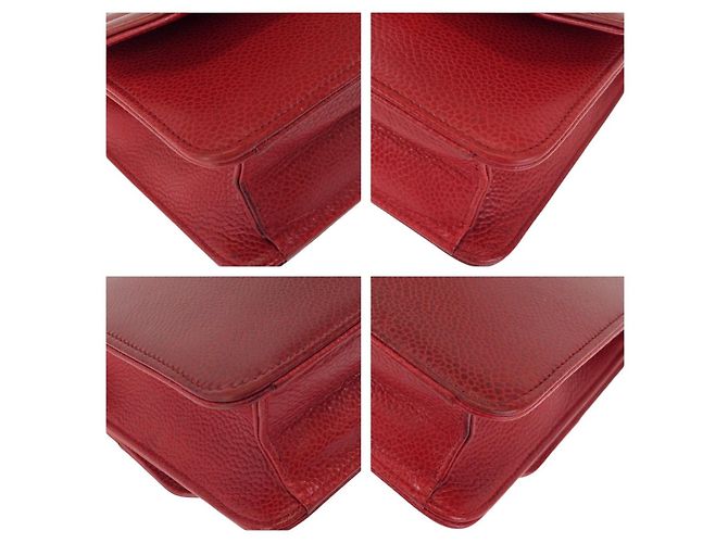 Borsa a tracolla in pelle Dior Pochette Rosso - vista 3