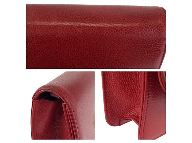 Borsa a tracolla in pelle Dior Pochette Rosso - vista 5