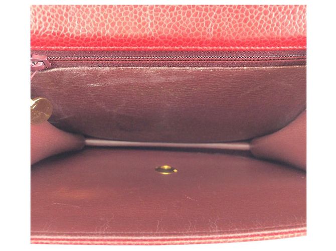 Borsa a tracolla in pelle Dior Pochette Rosso - vista 9