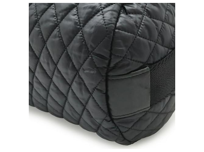 Borsa a Spalla Chanel Nylon Coco Mark Nero - vista 3