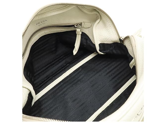Prada Lederhandtasche Weiß - Ansicht 6