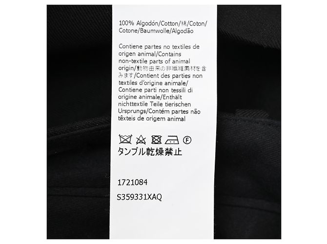 Loewe gerade Hose aus schwarzer Wolle - Ansicht 6