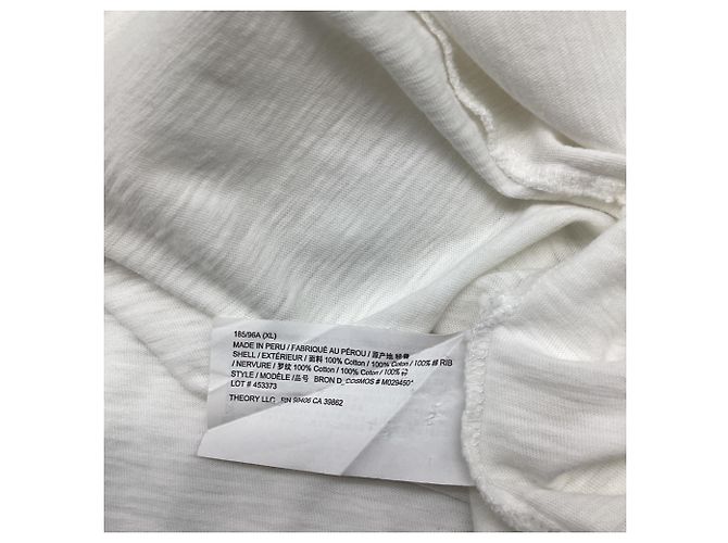 Polo a maniche corte Theory in cotone bianco Crudo - vista 5