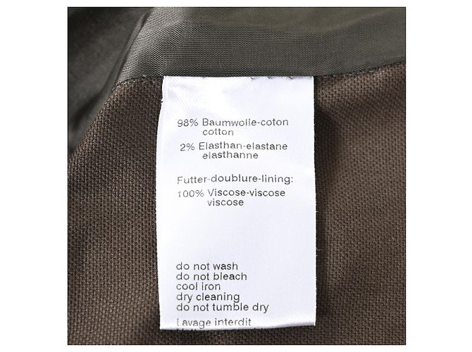 Akris Taillierter Doppelrevers-Blazer aus brauner Baumwolle - Ansicht 5