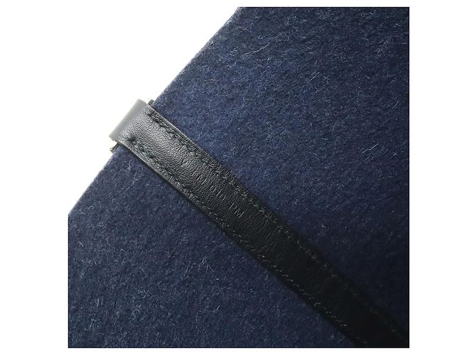 Borsa Tote in Feltro e Pelle Hermès Picotin Lock Blu - vista 9