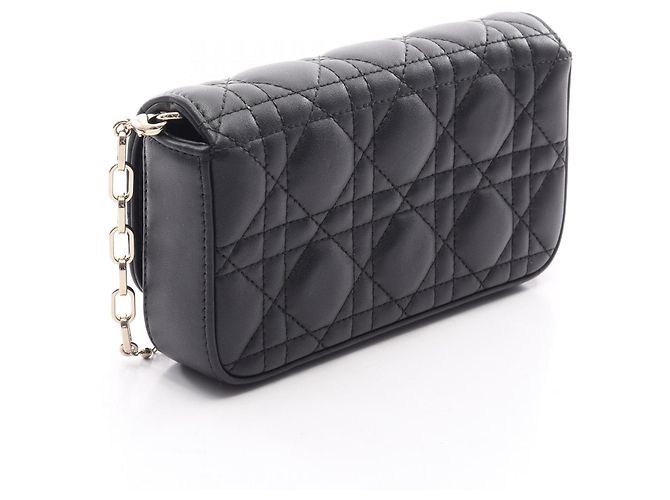 Bolsa de ombro para telemóvel My Dior Talk em pele Dior - vista 3