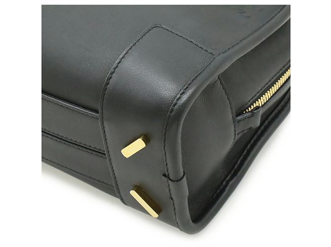 Borsa Loewe Leather Amazona 23 Anagram Nero - vista 3