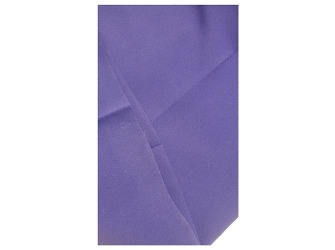 Dries Van Noten gerade Hose aus blauem Polyester - Ansicht 11