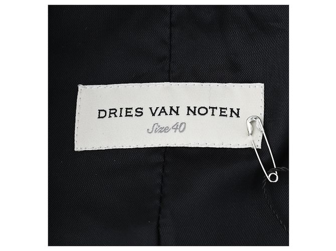 Dries Van Noten Single-Breasted Blazer in Blue Polyester - view 4